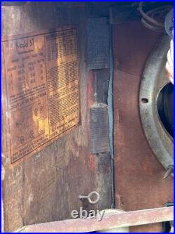 Vintage RCA Superheterodyne AM/SW Tombstone Tube Radio 5T 1936 Tested Works Wood