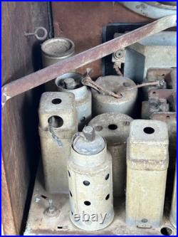 Vintage RCA Superheterodyne AM/SW Tombstone Tube Radio 5T 1936 Tested Works Wood