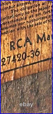 Vintage RCA Superheterodyne AM/SW Tombstone Tube Radio 5T 1936 Tested Works Wood