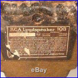Vintage RCA TAPESTRY 15 LOUD SPEAKER model 103 Tested & Working 1226 OHMS