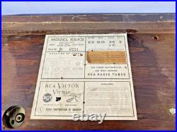 Vintage RCA Victor 1946 Tube Radio Model 66X3 Wood Cabinet Vintage RCA Victor 1946 Tube Radio Model 66X3 Wood Cabinet