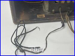 Vintage RCA Victor 55x Solid Wood Tube Radio 1941 WORKS parts/repair VIDEO