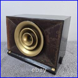 Vintage RCA Victor 9X571 Tube Radio Bakelite Golden Throat Bullhorn Not Working