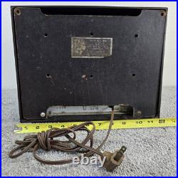 Vintage RCA Victor 9X571 Tube Radio Bakelite Golden Throat Bullhorn Not Working