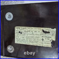 Vintage RCA Victor 9X571 Tube Radio Bakelite Golden Throat Bullhorn Not Working