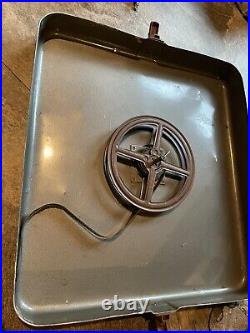 Vintage RCA Victor Art Deco Speaker With Portable Metal Case- Free Shipping