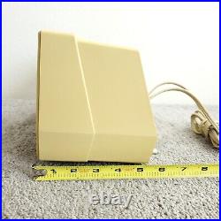 Vintage RCA Victor C-4EM Tube Radio Clock Levermatic AM MCM Cream White Works