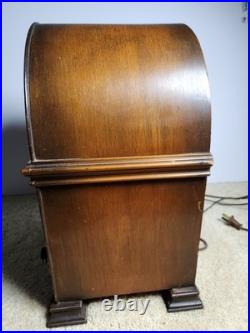 Vintage RCA Victor Cathedral Tube Radio Wood Cabinet 1930s Antique