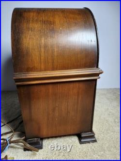Vintage RCA Victor Cathedral Tube Radio Wood Cabinet 1930s Antique