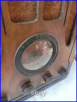 Vintage RCA Victor Globe Trotter 118 Tube Radio UNTESTED NO WAY TO TEST