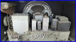 Vintage RCA Victor Livingston 1R81 Deco Bakelite AM FM Tube Radio Parts Repair