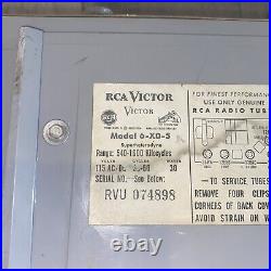 Vintage RCA Victor Model 6-XD-5 Radio HUMS For Parts CV