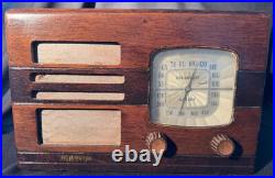 Vintage RCA Victor Model 85T Tube Radio 1937 WORKS WELL! Beautiful Wood
