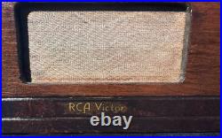 Vintage RCA Victor Model 85T Tube Radio 1937 WORKS WELL! Beautiful Wood