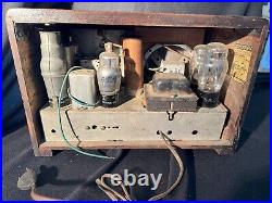 Vintage RCA Victor Model 85T Tube Radio 1937 WORKS WELL! Beautiful Wood
