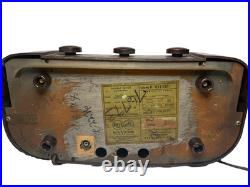 Vintage RCA Victor Q103 Tube Radio AM Shortwave Pre-War Bakelite Unrestored