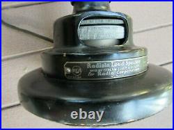 Vintage RCA Victor RADIOLA UZ-1320 Radio LOUD SPEAKER Black Horn + Driver