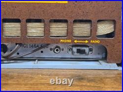 Vintage RCA Victor Tube AM Glendon Radio Model 6-XD-5 / RC-1146A 606 Working