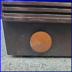 Vintage RCA Victor Tube Radio Brown 1960's MCM Brown Bakelite AM/FM Working