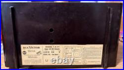 Vintage RCA Victor Tube Radio Model 1-X-51 (1950s) Working