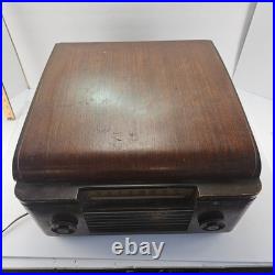 Vintage RCA Victor Victrola 85U Tube Radio Record Player Console Untested