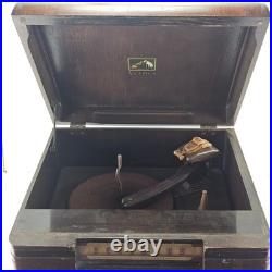 Vintage RCA Victor Victrola 85U Tube Radio Record Player Console Untested