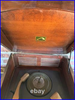 Vintage RCA Victor Victrola Wood Tube Radio Bakelite Record Player 77u