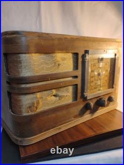 Vintage RCA model 87T Tube Radio 87T WOOD Table Top Antique Untested Original