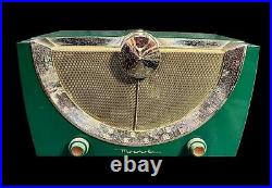 Vintage RETRO Motorola Tube Radio Green 79XM Art Deco