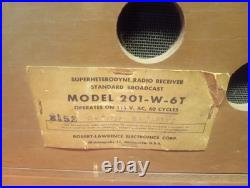 Vintage, RO-LA Coin Robert Lawrence Superheterodyne Motel Pay Tube Radio 40s 50s