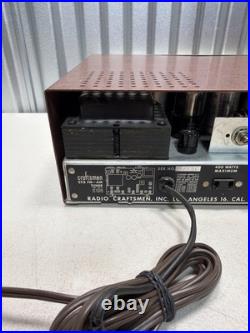 Vintage Radio Craftsmen CT-3 Companion AM/FM Tube Tuner RARE Working