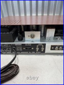 Vintage Radio Craftsmen CT-3 Companion AM/FM Tube Tuner RARE Working