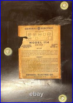Vintage Radio General Electric Plaskon Tube Radio Model 114 1948 T554