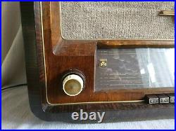Vintage Radio Grundig 495w Restored Antique Tube Radio Germany Top Condition