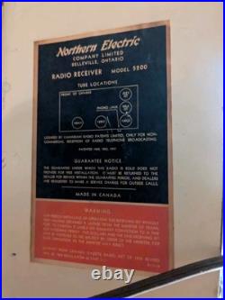 Vintage Radio Northern Electric Baby Champ Radio Static Only