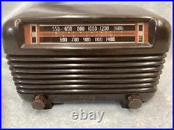 Vintage Radio Philco Tube Radio Transitone Model 46-250 Bakelite Mahogany