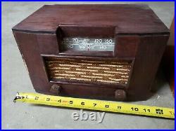Vintage Radio Rca Majestic Wood Tabletop Radio? Rca Victor Lot