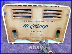 Vintage Radio Regal 707 RegaLoop Radio RARE WHITE! TESTED WORKS GREAT