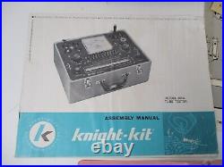 Vintage Radio TV Tube Tester Knight Kit 600A w Instruction Manual Tested Works