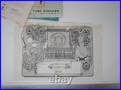 Vintage Radio TV Tube Tester Knight Kit 600A w Instruction Manual Tested Works