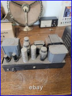Vintage Radio Tube Amplifier Antique Tuner Radio Untested