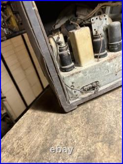 Vintage Rare 1930s Art Deco Firestone Air Chief Electric Tube Radio Wood Case