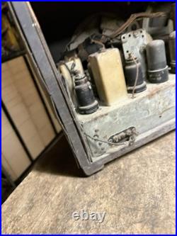 Vintage Rare 1930s Art Deco Firestone Air Chief Electric Tube Radio Wood Case