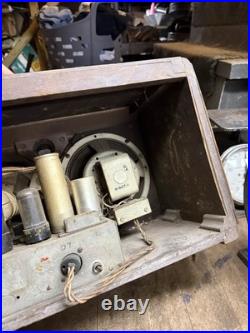 Vintage Rare 1930s Art Deco Firestone Air Chief Electric Tube Radio Wood Case