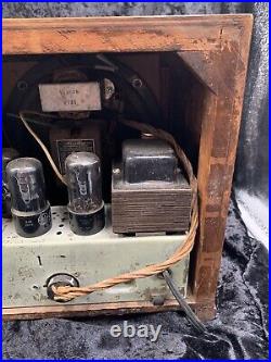 Vintage Rare 1938 Crosley Model 817 Wooden Antique Tube Radio. #1401824 -Works