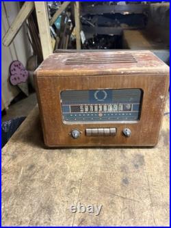Vintage Rare 1940s General Electric Model L-652 Superheterodyne Tube Radio USA