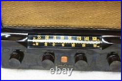Vintage Rare 1949 Montgomery Ward Airline Bakelite Tube Radio 94-HA 1529 Working