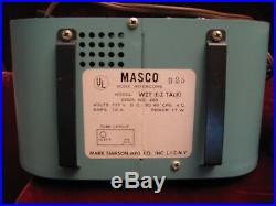 Vintage Rare 1950's Masco E-Z Talk Tube Intercom System Model WZT Art-Deco Blue