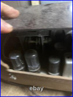 Vintage Rare Art Deco Brown Bakelite Electric Tube Radio Grantline 502 Series A