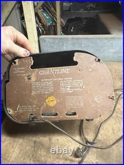 Vintage Rare Art Deco Brown Bakelite Electric Tube Radio Grantline 502 Series A